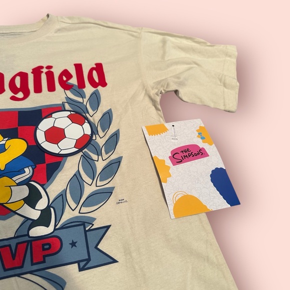 NWT The Simpsons Youth Bart Simpson Springfield MVP Soccer Shirt - Picture 4 of 8